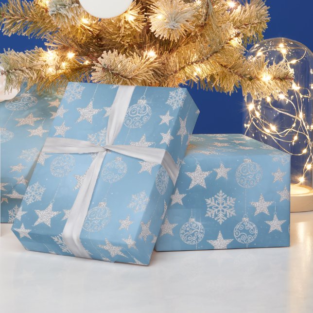 Frosted Elegance Winter Snow Wrapping Paper (Holidays)