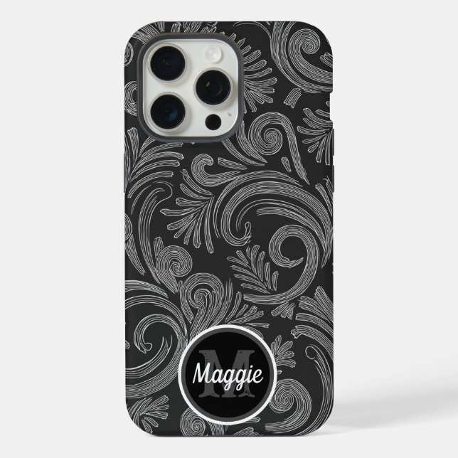 Frosted Ferns: Winter Whimsy iPhone Case (Back)