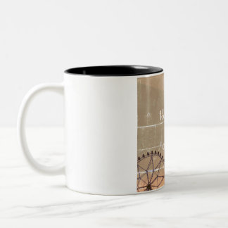 Frosted Glass Mug, 10 oz Two-Tone Coffee Mug