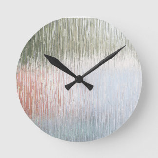 Frosted Glass  Round Clock