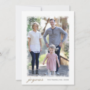 Frosted Holiday Photo Card