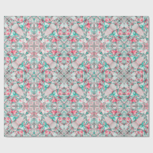 Frosted Petal Mosaic Wrapping Paper