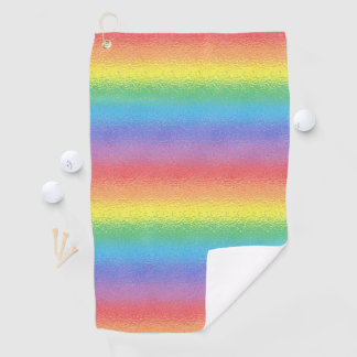 Frosted Rainbow Golf Towel