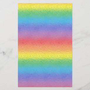 Frosted Rainbow Stationery