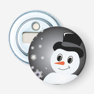 Frosted Snowman Bottle Opener