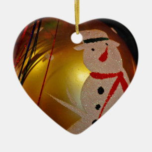 Frosted Snowman Ornament