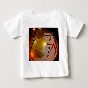 Frosted Snowman Ornament Baby T-Shirt