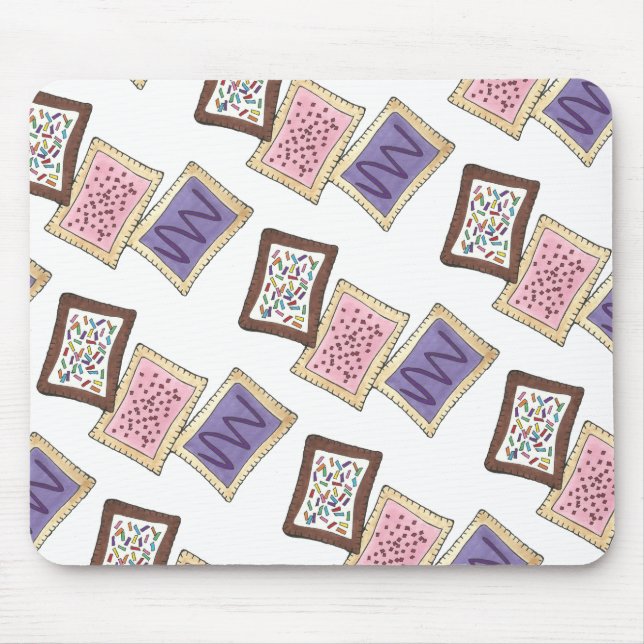 Frosted Toaster Pastry Breakfast Junk Food Foodie Mouse Pad (Front)