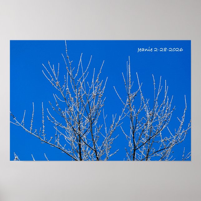 Frosted Tree Poster (Front)