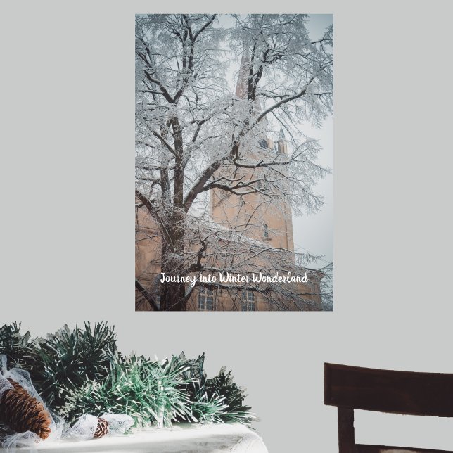 Frosted trees and a majestic cathedral  poster (Creator Uploaded)