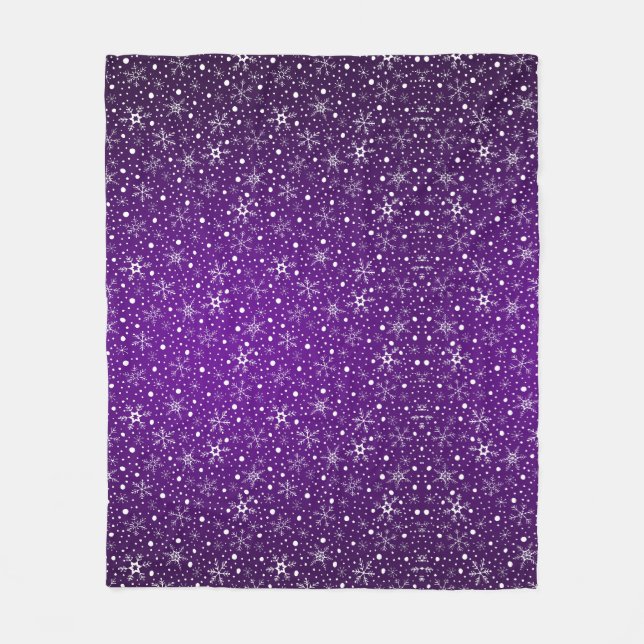Frosted Twilight Fleece Blanket (Front)