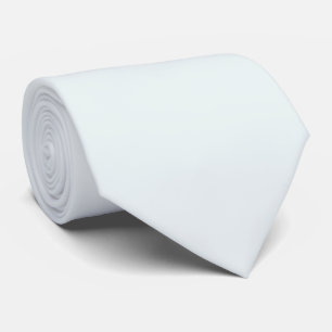 Frosted White Solid Colour Classic Elegant Tie