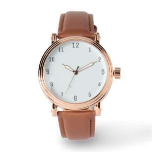 Frosted White Solid Colour   Classic   Elegant Watch