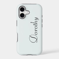 Frosted White Solid Colour | Minimalist Name