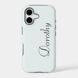 Frosted White Solid Colour | Minimalist Name