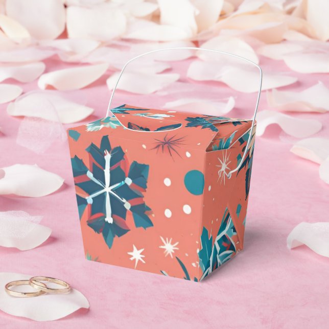 ''Frosted Winter Elegance Christmas Gift Boxes'' Favour Box (Wedding)