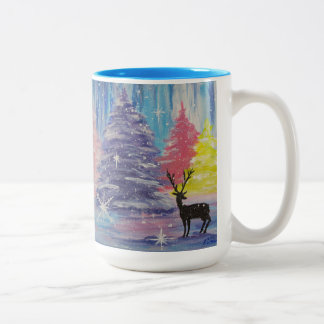 Frosted Winter Two-Tone Coffee Mug
