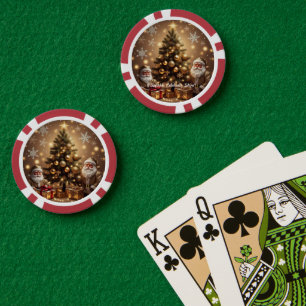 "Frosted Winter Wonderland" Poker Chips