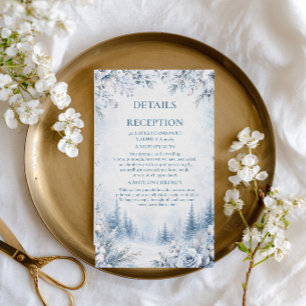 Frosted Woodland Blooms Winter Enclosure Card
