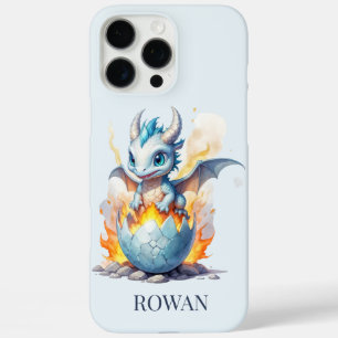 Frostfire Hatchling Personalized Blue Dragon iPhone 16 Pro Max Case