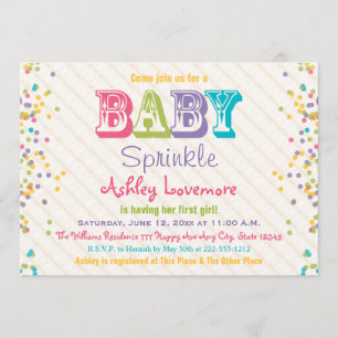 Frosting and Sprinkles Baby Sprinkle Invitation