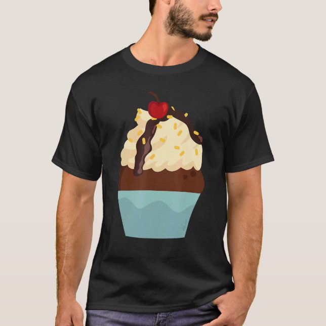 Frosting Baking Cupcake Dessert  Pastry Chef Baker T-Shirt (Front)