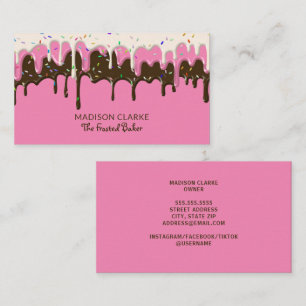Frosting Sprinkles Baker Bakery Business Card