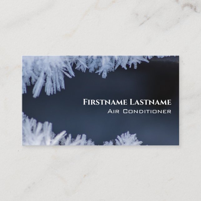 Frosty Air Conditioning Expert Cooling Compressor Business Card (Front)