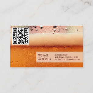 Frosty Beer Mug   Restaurateur   QR Code Business Card