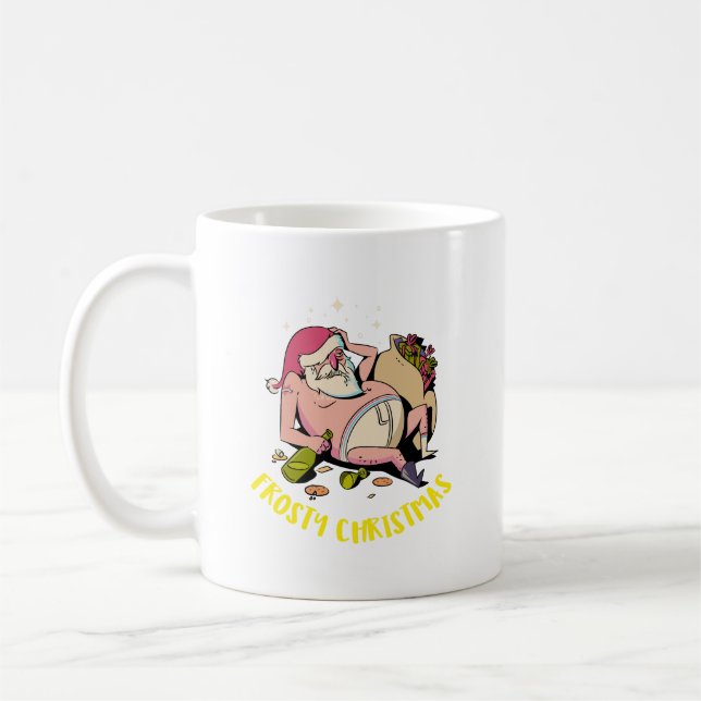 Frosty Christmas Coffee Mug (Left)