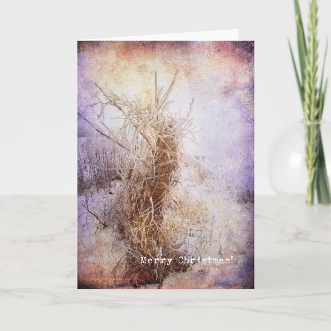 Frosty Christmas Holiday Card (Front)