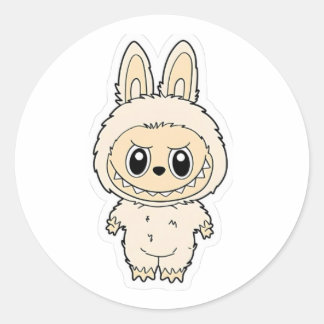 Frosty Cream BunBite Classic Round Sticker