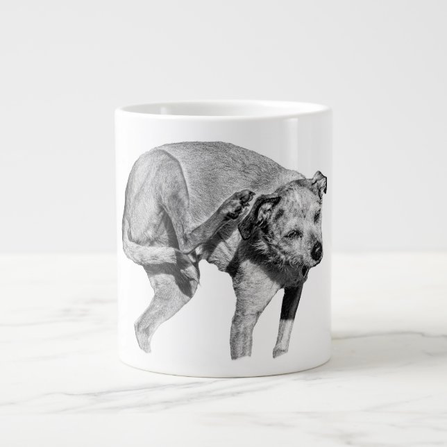 Frosty Dawn Rascal Large Coffee Mug (Front)