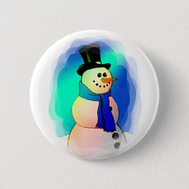 Frosty Dreams 6 Cm Round Badge (Front)