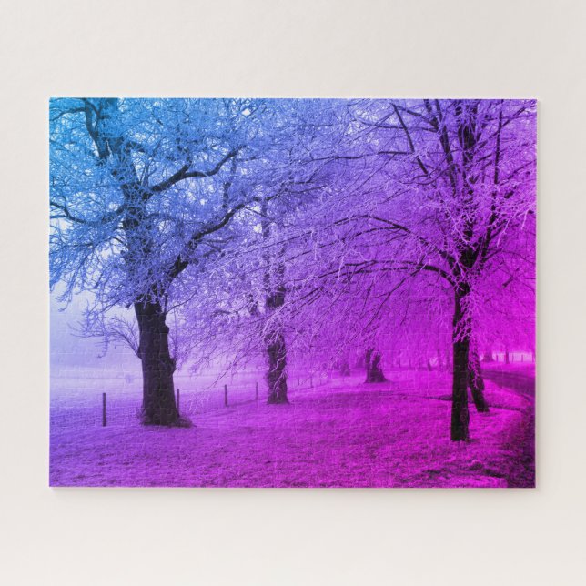 Frosty evening jigsaw puzzle (Horizontal)