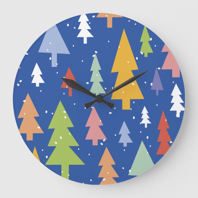 Frosty Forest Wall Clock (Front)