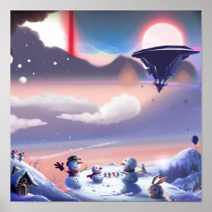 Frosty Friends: A Winter Wonderland Hideaway Poster