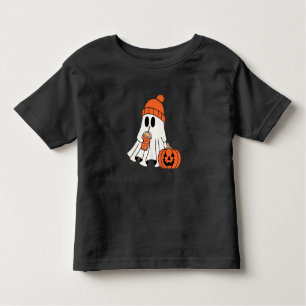Frosty Ghost Pumpkin Sip Toddler T-Shirt