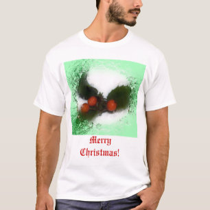 Frosty Green Holly T-Shirt