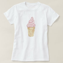 Frosty Ice Cream Cone Woman's Tee Shirt