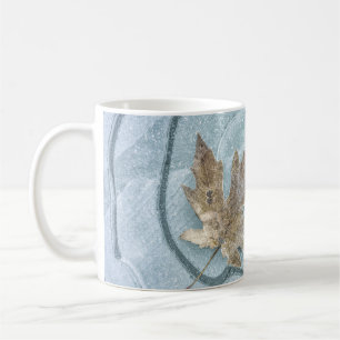 Frosty Maple Leaf Frozen on Ice Coffee Mug