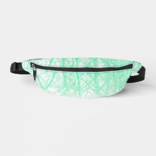 Frosty Misty Branches Mint Green Bum Bags