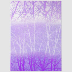 Frosty Misty Trees in Lilac Lavender Tissue Paper