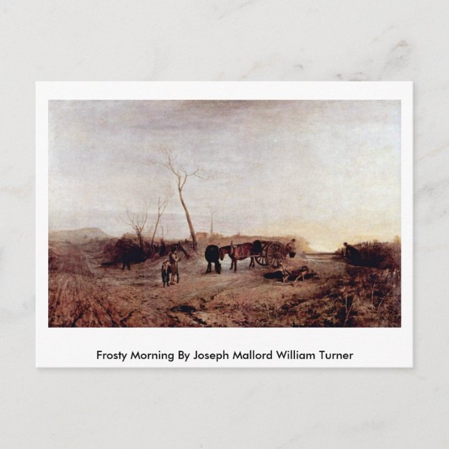 Frosty Morning By Joseph Mallord William Turner Postcard (Front)