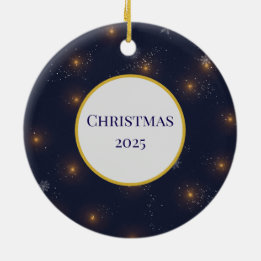 Frosty Pearl Christmas 2025 Ornament