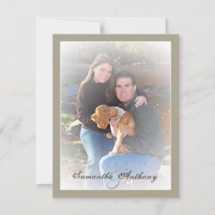 Frosty Photo Wedding Invitations