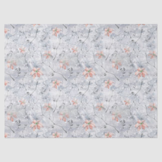 Frosty Poinsettia Tissue Paper