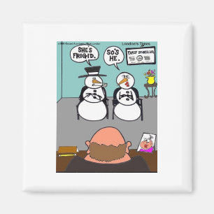 Frosty Relationships Funny Christmas gifts & Tees Magnet