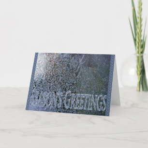 frosty seasons greetings card