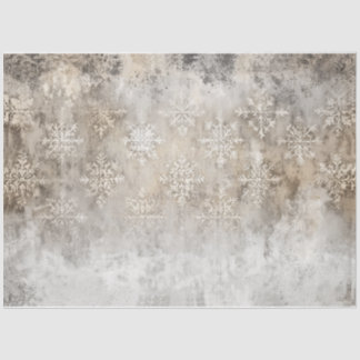 Frosty Snow Background Tissue Paper